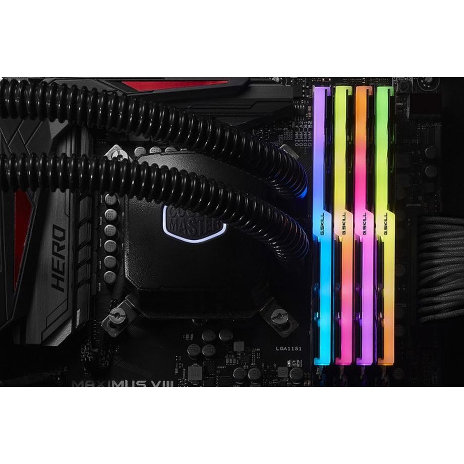 G.Skill  Trident Z RGB (For AMD) F4-3200C16Q-32GTZRX Speichermodul 32 GB 4 x 8 GB DDR4 3200 MHz 