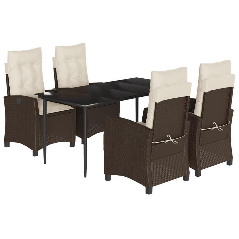 set da pranzo da giardino Polirattan