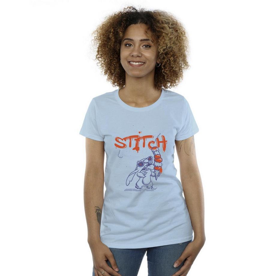 Disney T-shirt Stampa Stitch Gelato  