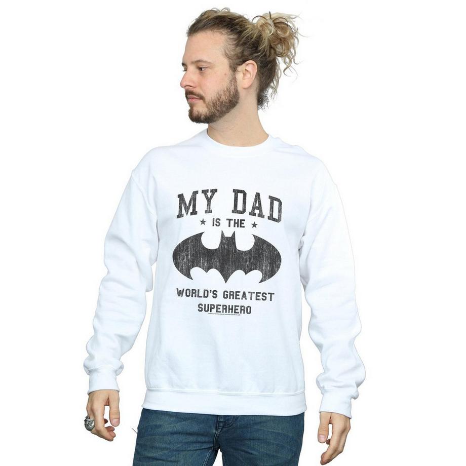 DC COMICS My Dad Is Batman Grafikdruck Sweatshirt  