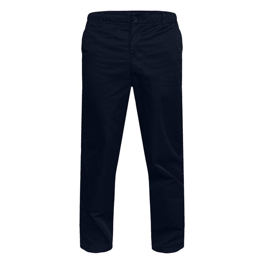 D555 Pantalon Uni À Taille Élastiquée Basilio