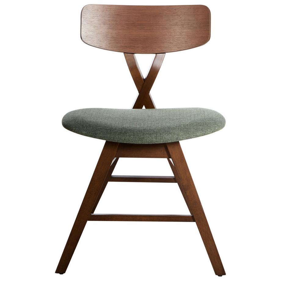 Beliani Set di 2 sedie da pranzo en Legno di caucciù Retrò LELAND  