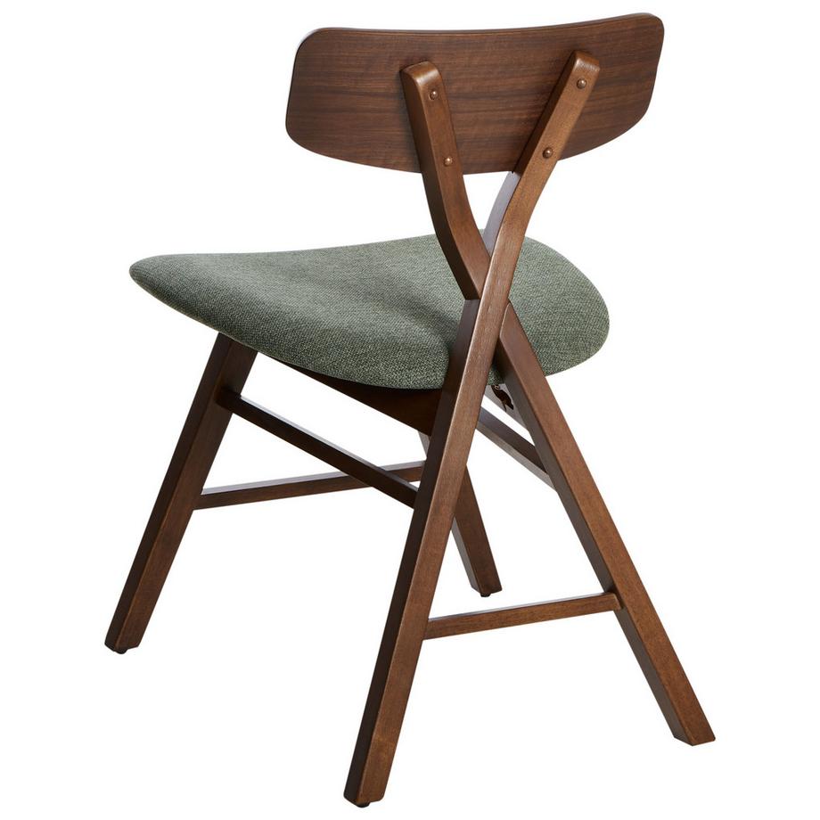 Beliani Set di 2 sedie da pranzo en Legno di caucciù Retrò LELAND  