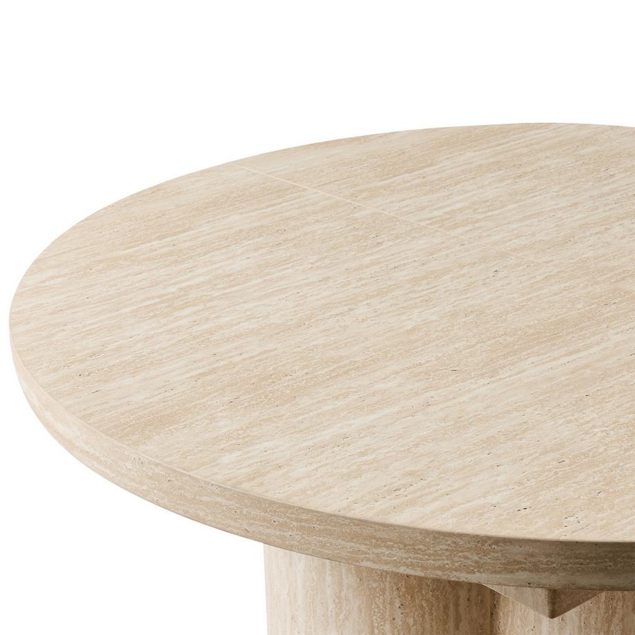 Beliani Table de salle à manger extensible en MDF  MORAINE  