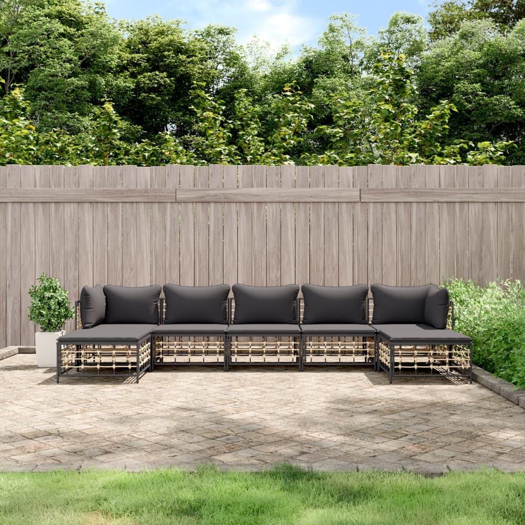 VidaXL Garten lounge set poly-rattan  