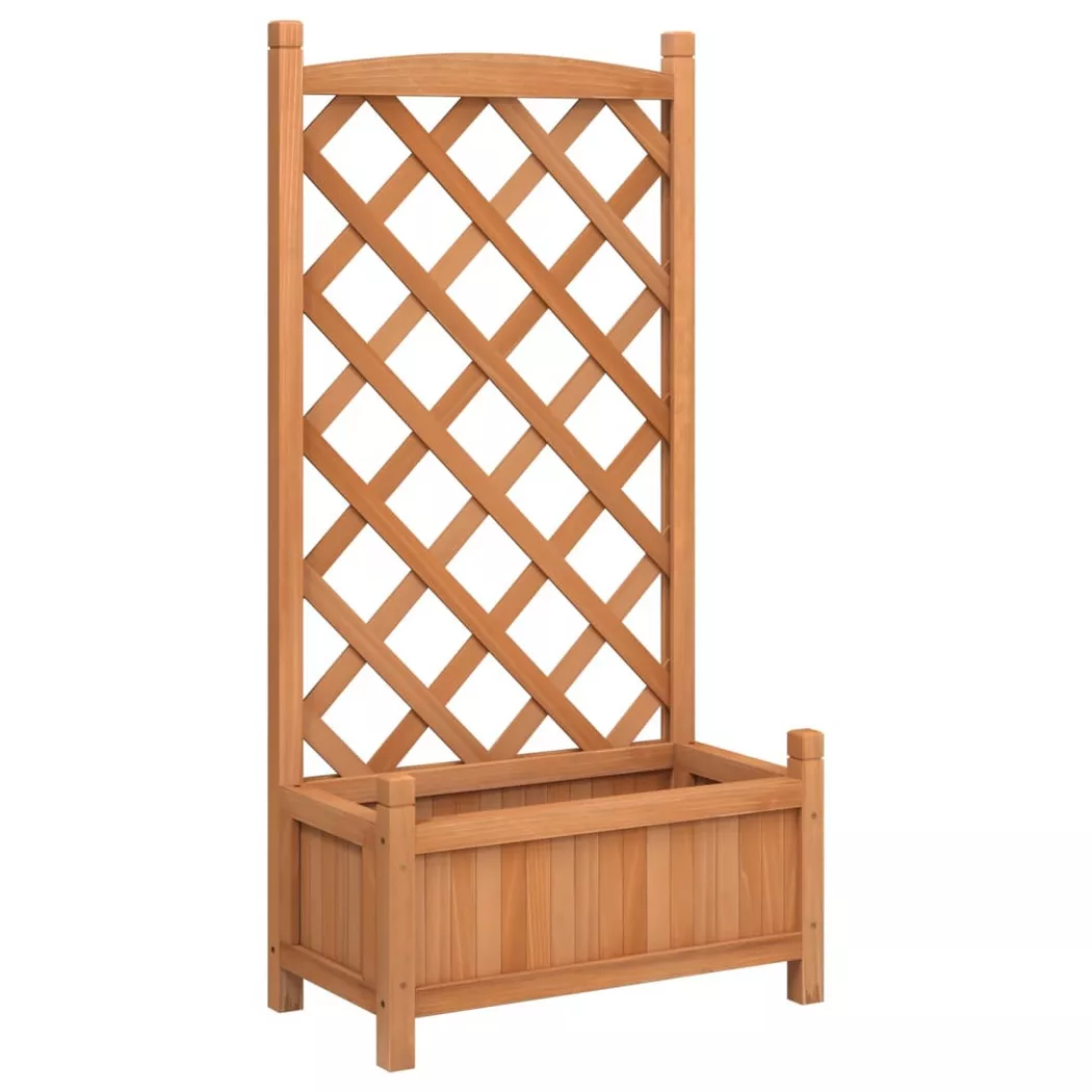 VidaXL - Jardinière bois, One Size, Marron