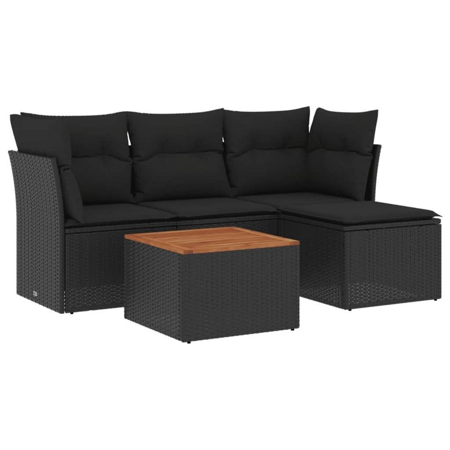 set divano da giardino Polirattan