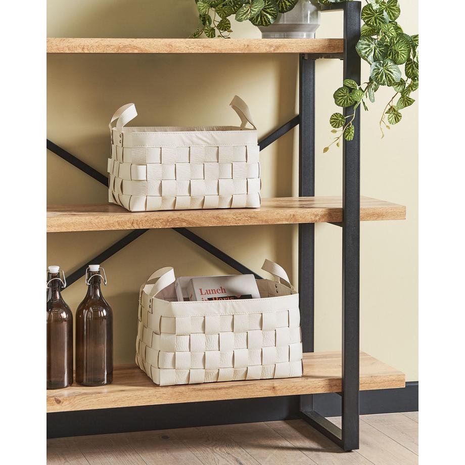 Beliani Korb, Büroaccessoires en Pelle sintetica Retrò SIPPAR  