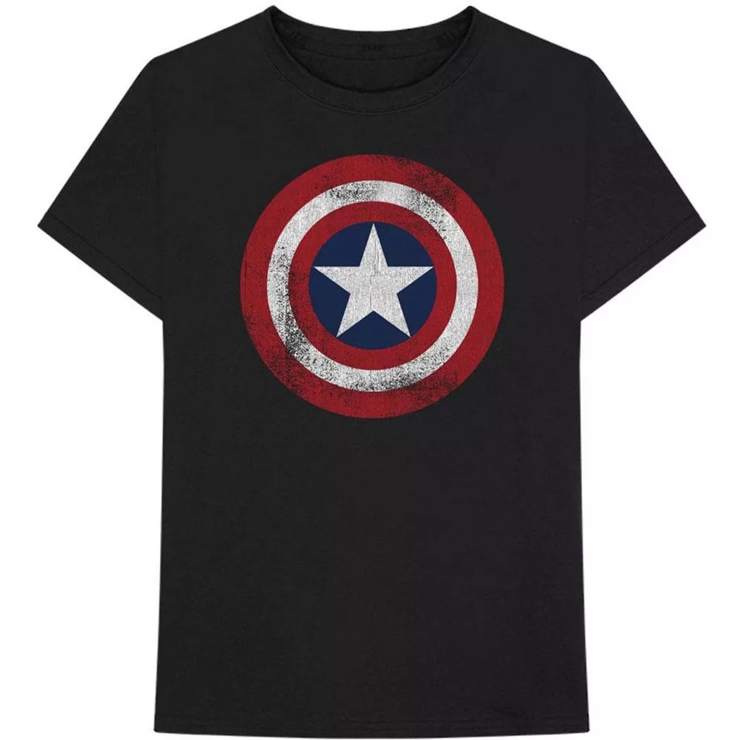 CAPTAIN AMERICA - TShirt, für Damen, Schwarz, Größe M