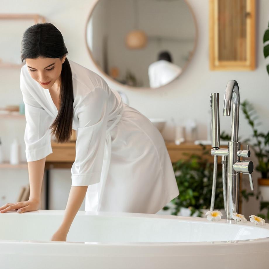 B2X Hängender Badezimmerschrank aus Bambus  