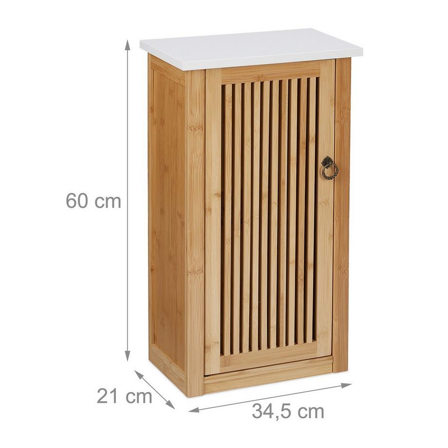 B2X Hängender Badezimmerschrank aus Bambus  