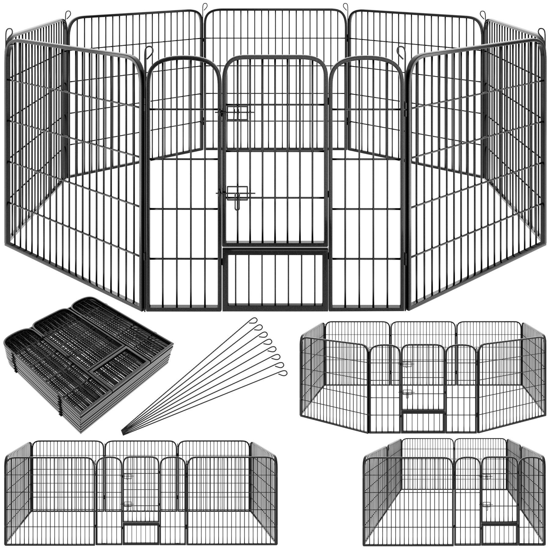 Tectake  Enclos pour chien modulable 