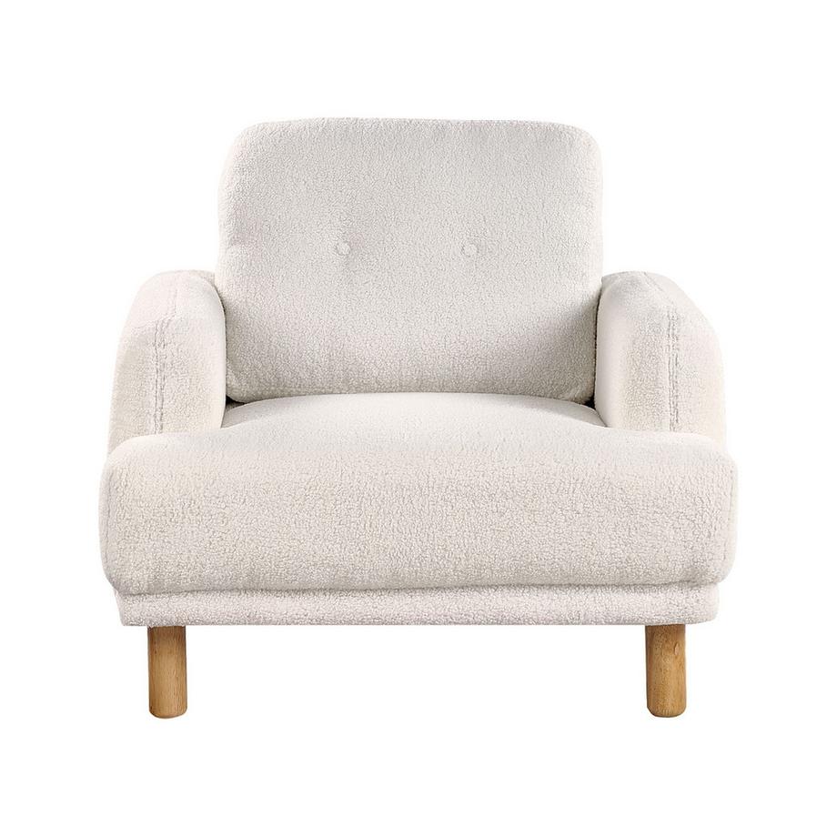 Beliani Fauteuil en Bouclé Rétro TUVE  