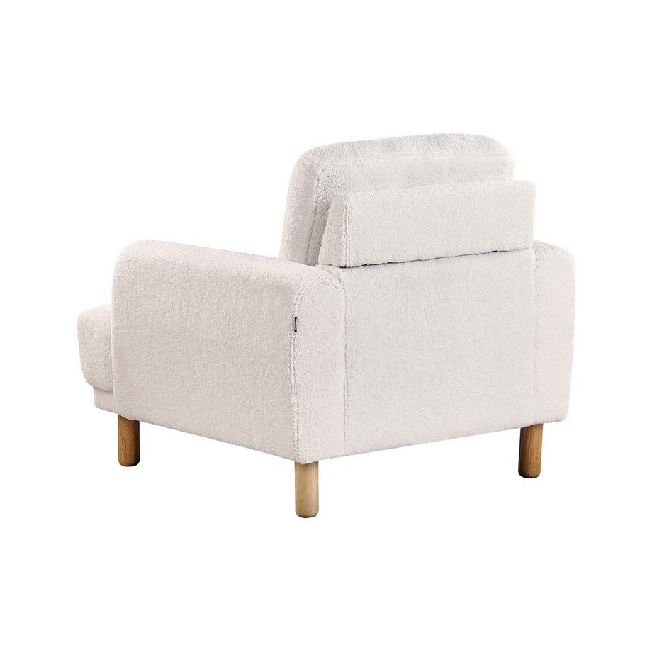 Beliani Fauteuil en Bouclé Rétro TUVE  