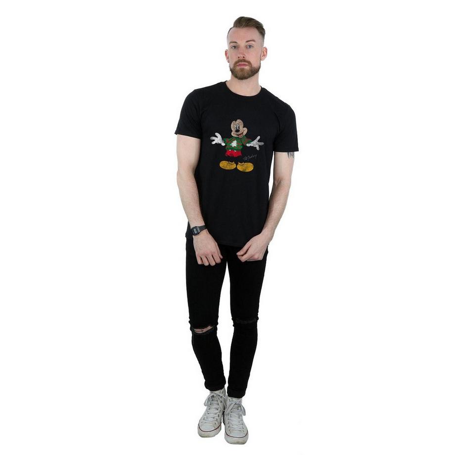 Disney Mickey Mouse Christmas T-Shirt Imprimé  