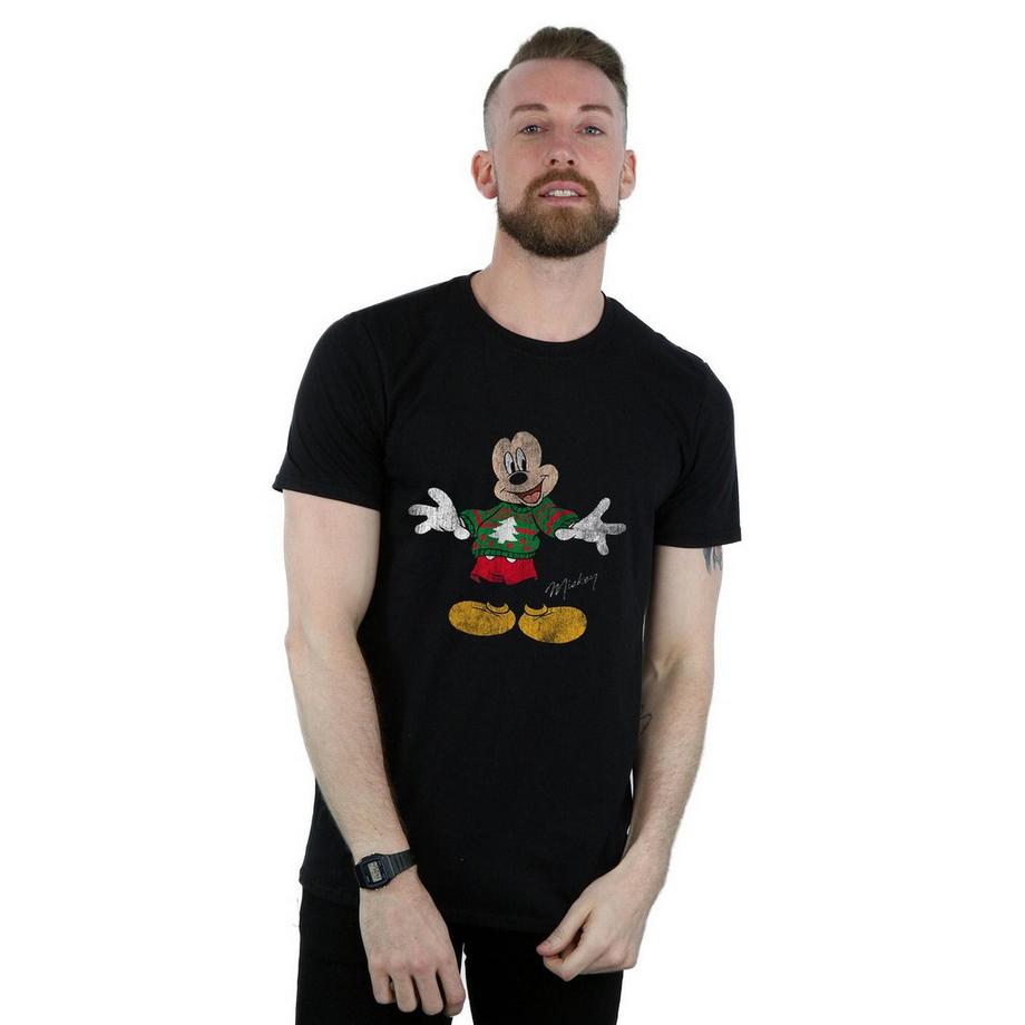 Disney Mickey Mouse Christmas T-Shirt Imprimé  