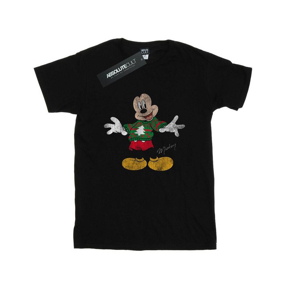 Disney Mickey Mouse Christmas T-Shirt Imprimé  