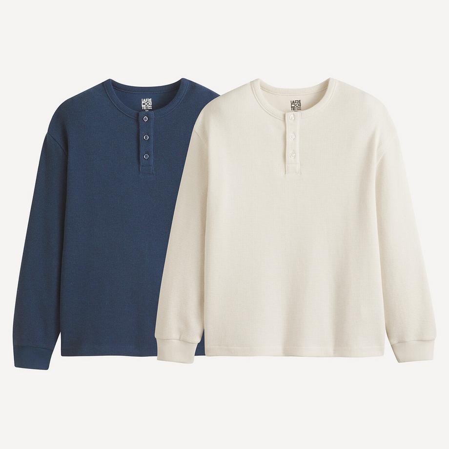 La Redoute Collections  2er-Pack Langarmshirt 