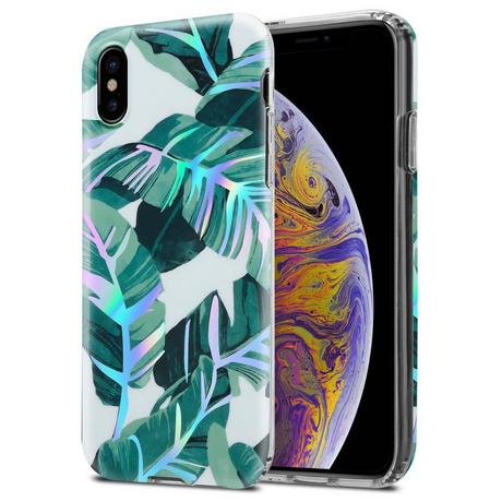 Cadorabo  Hülle für Apple iPhone XS MAX aus TPU Silikon mit floralem Muster 