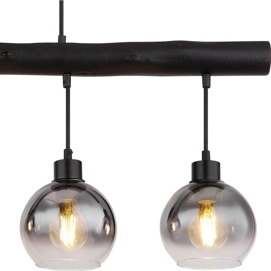 mutoni Lampada a sospensione Moitas metallo nero opaco 4xE27  