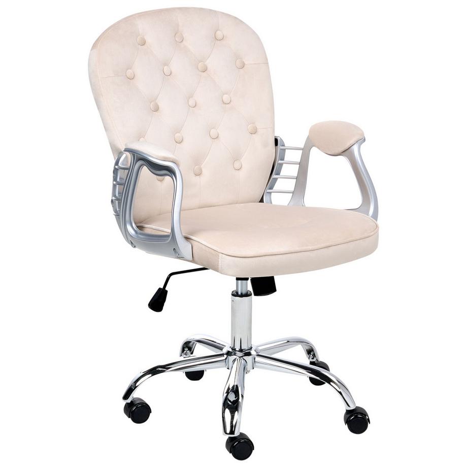 Chaise de bureau en Velours Glamour PRINCESS