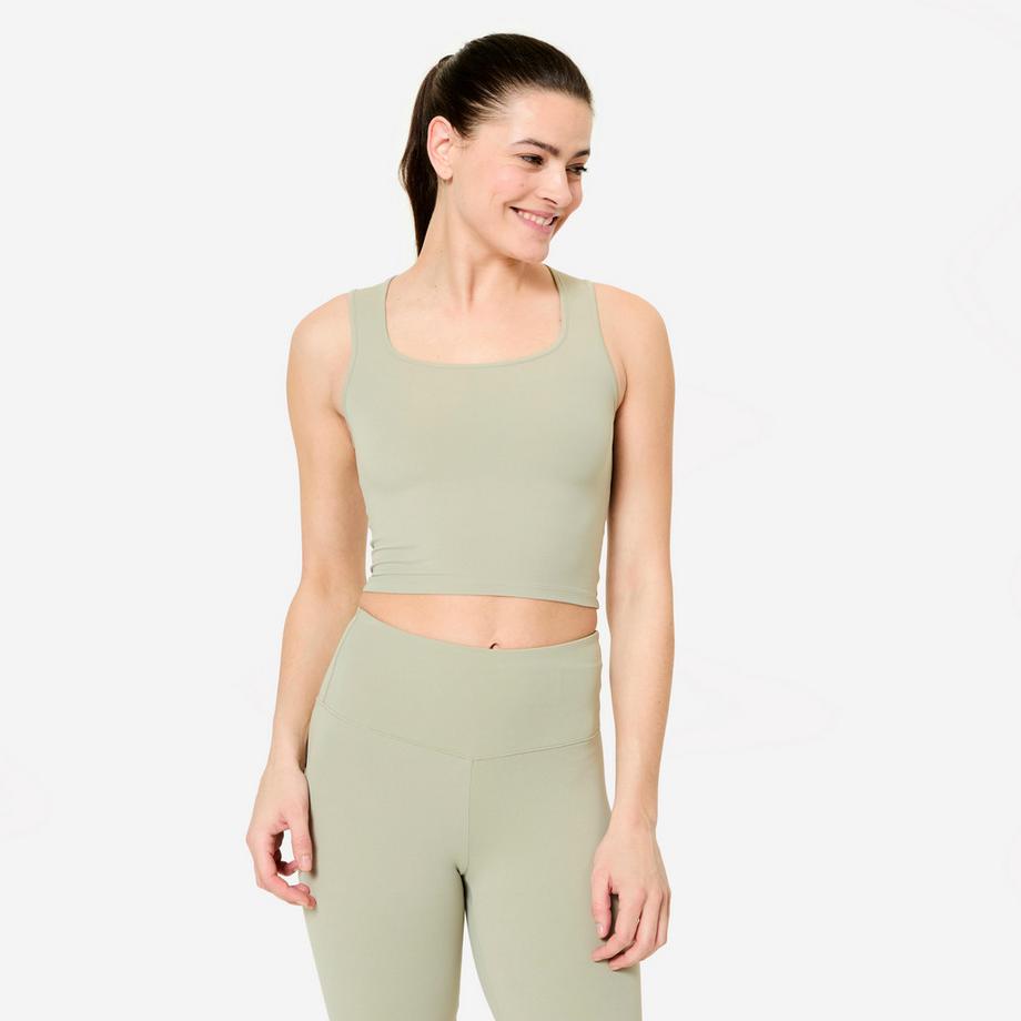 DOMYOS  Canotta donna slim poliammide 