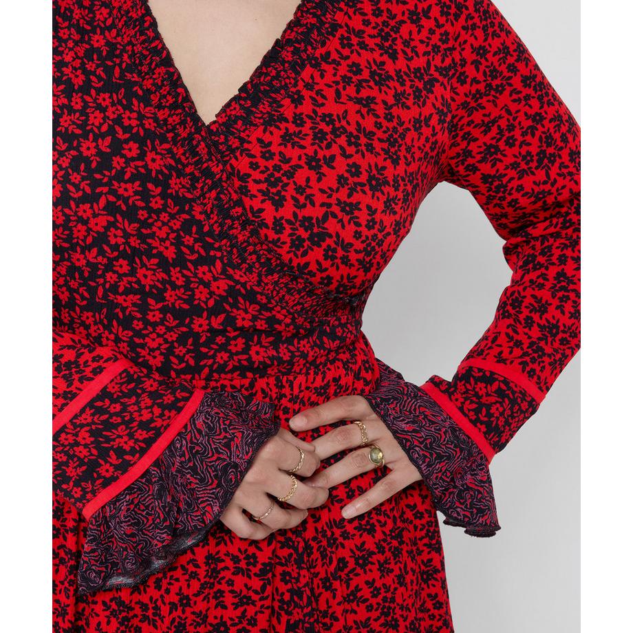 Joe Browns Geblümtes Wickelkleid  
