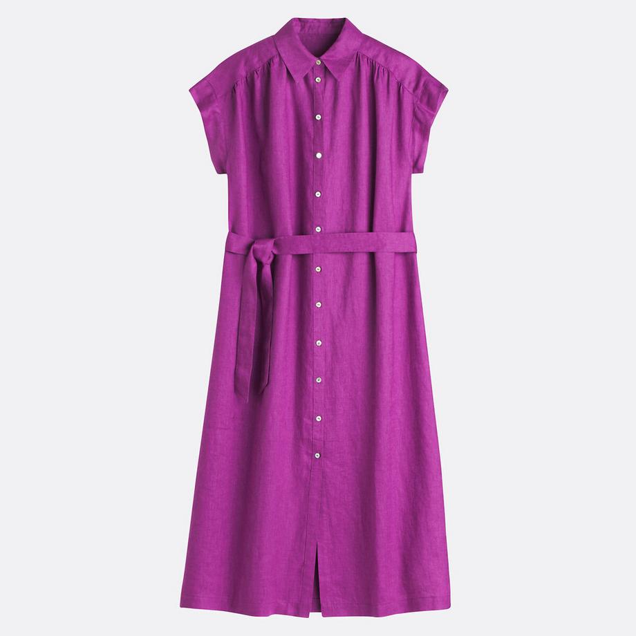 La Redoute Collections Signature Heloïse Kurzarm Leinenkleid  