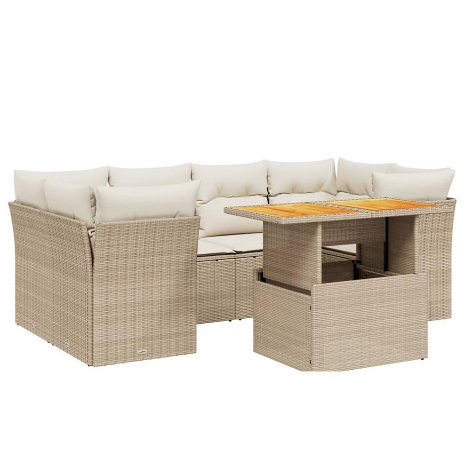 set divano da giardino Polirattan