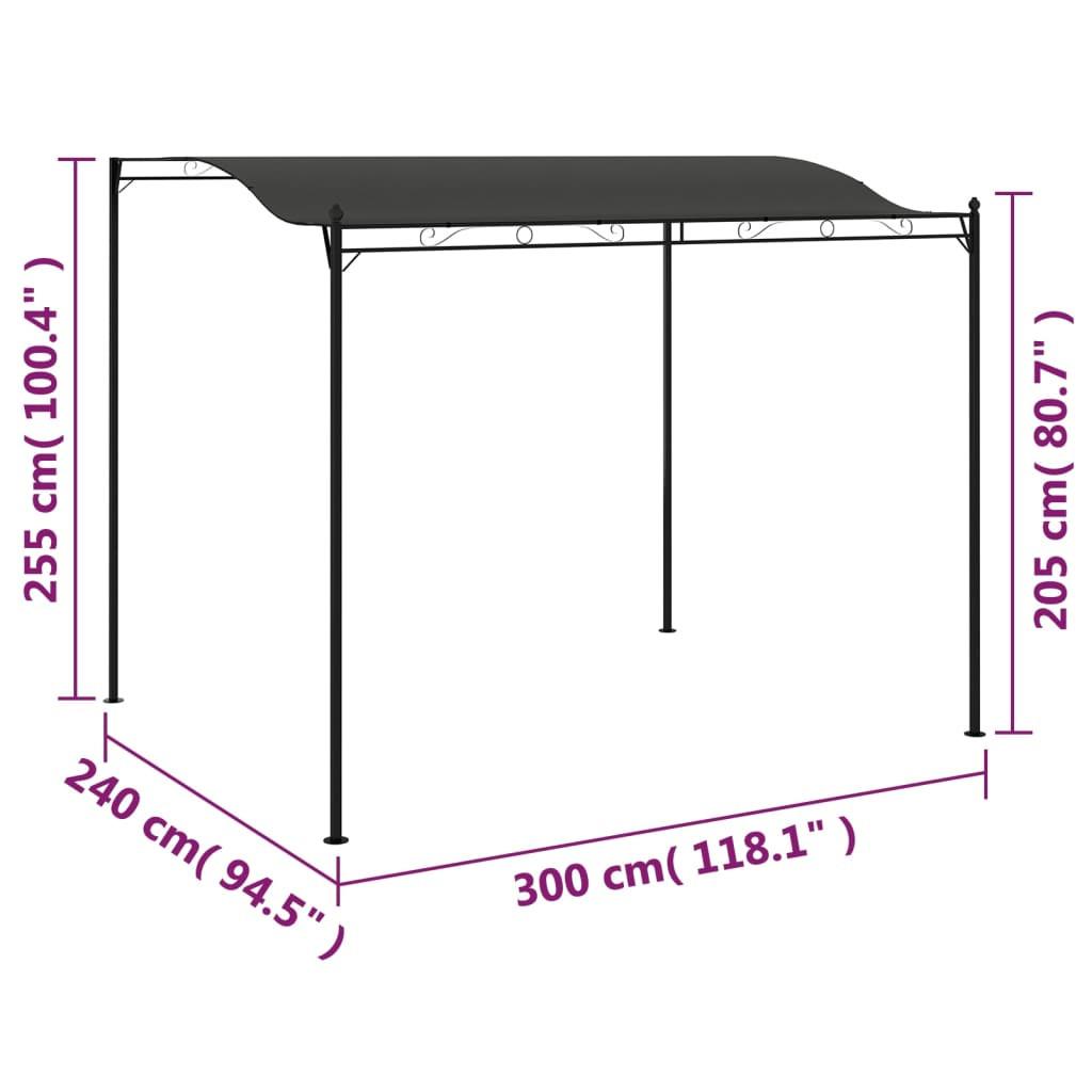 VidaXL gazebo Tessuto  