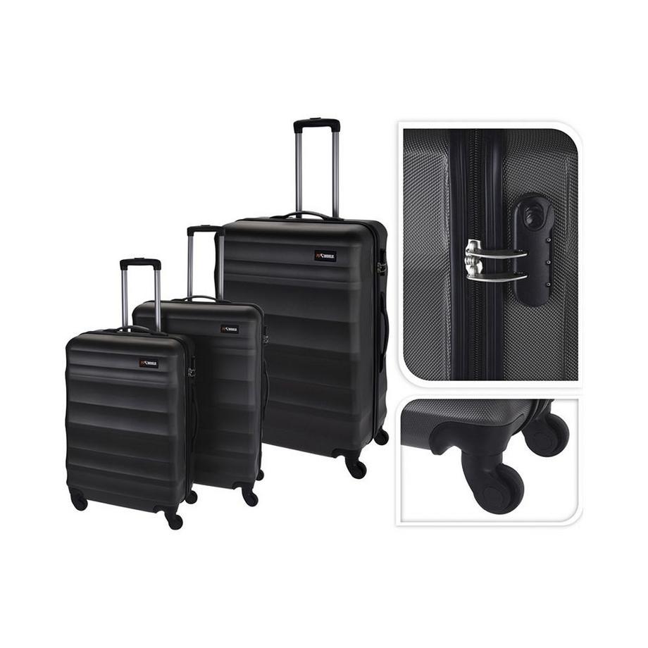 FS-STAR  Kofferset 3 teilig anthrazit 