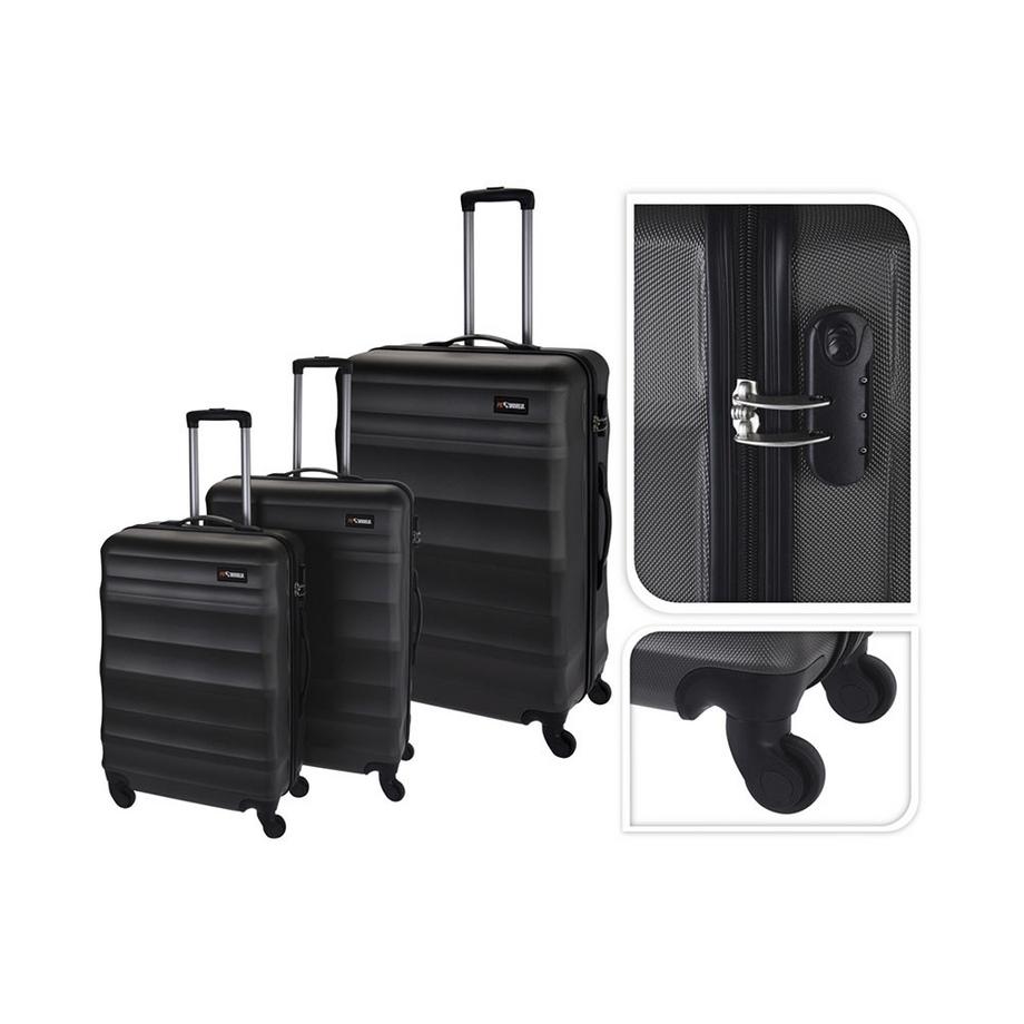 FS-STAR  Kofferset 3 teilig anthrazit 