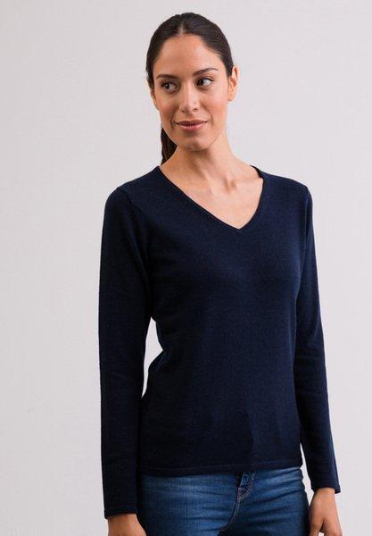 CASH-MERE.CH  Kaschmir V-Ausschnitt Pullover 