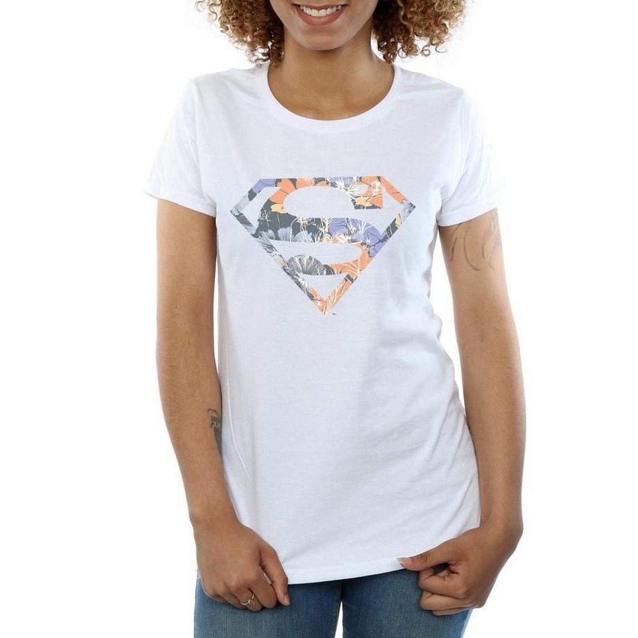 DC COMICS Superman Floral Logo T-Shirt  