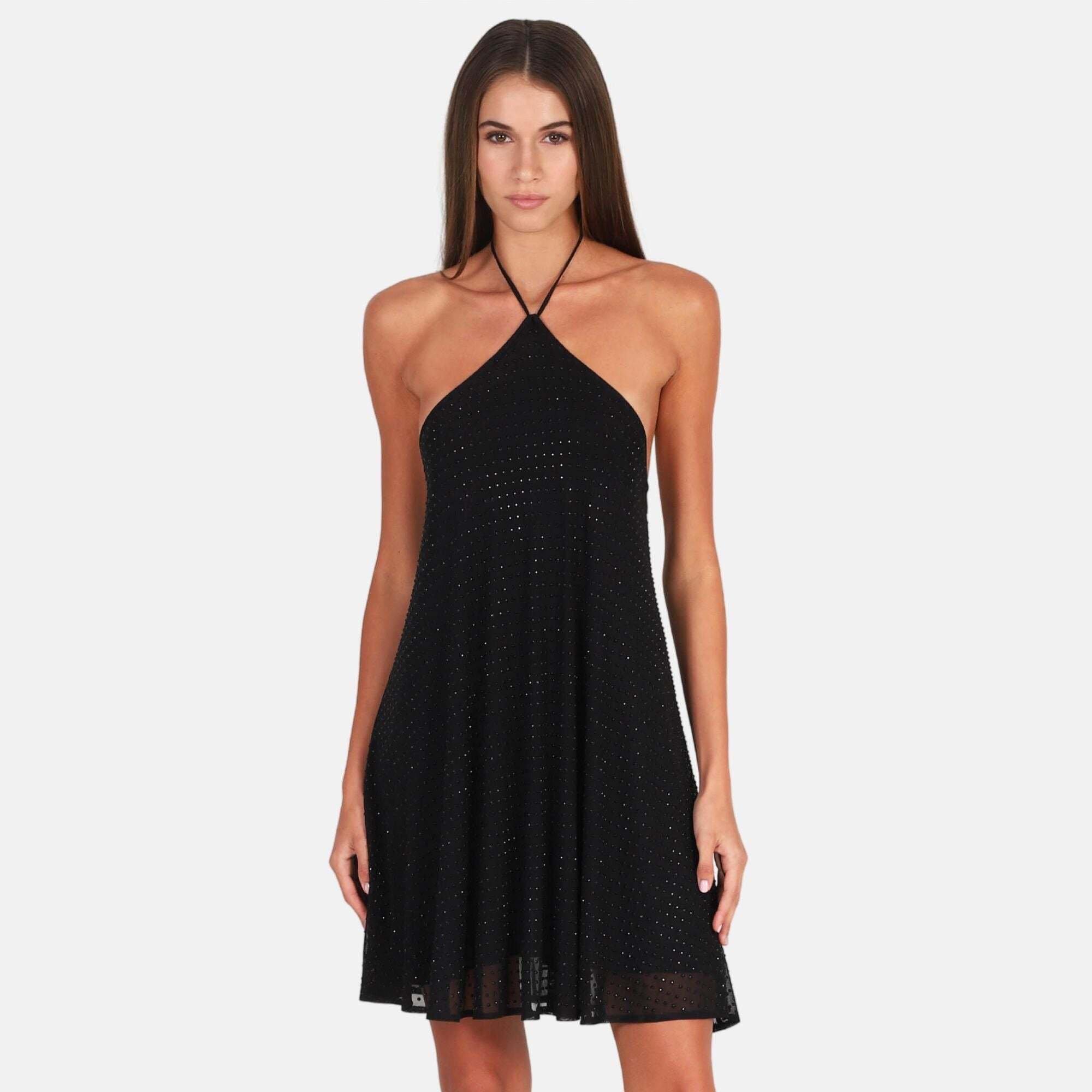 Andie Rhinestone Dress Damen Schwarz XS