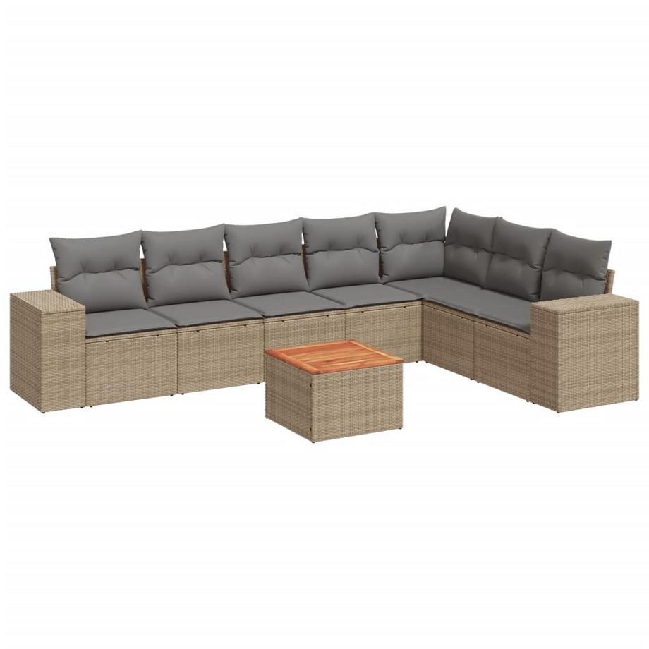 set divano da giardino Polirattan