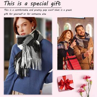 Only-bags.store Plaid Poncho Morbido Alta Qualità Invernale Sciarpa Lavorata a Maglia con Nappe  