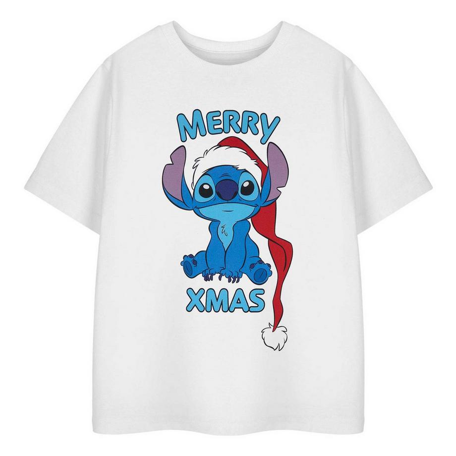 Lilo & Stitch  Merry Xmas TShirt  kurzärmlig 