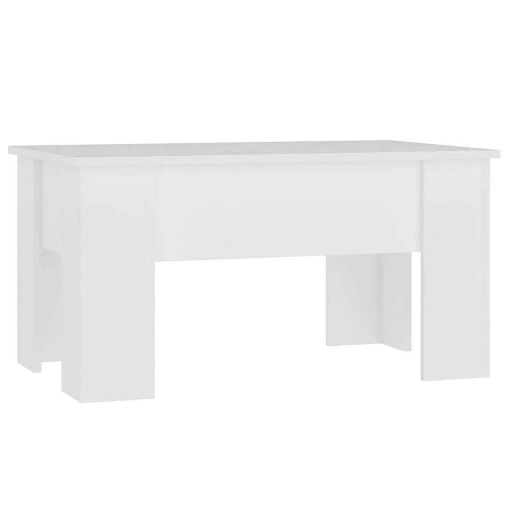 Table basse Blanc 79x49x41 cm Bois d'ingénierie