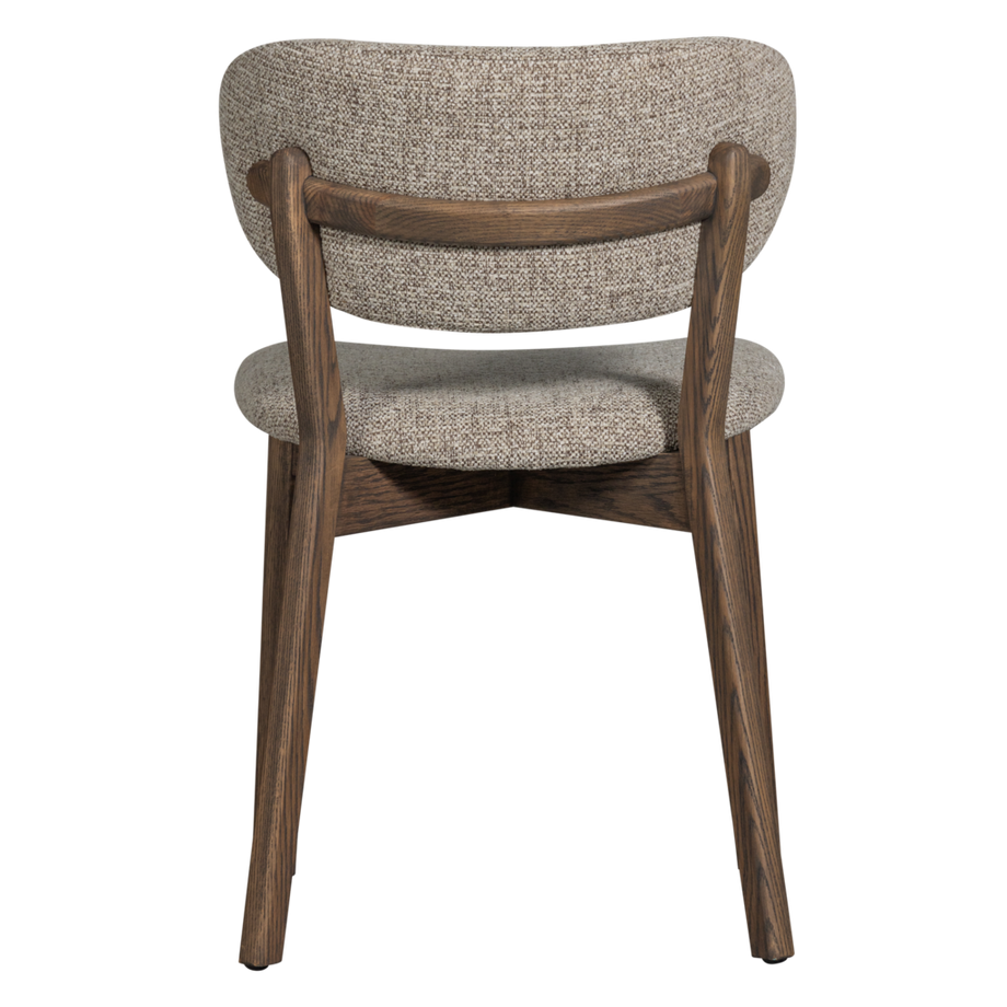 mutoni Sedia da pranzo Udar con struttura in legno marrone scuro  