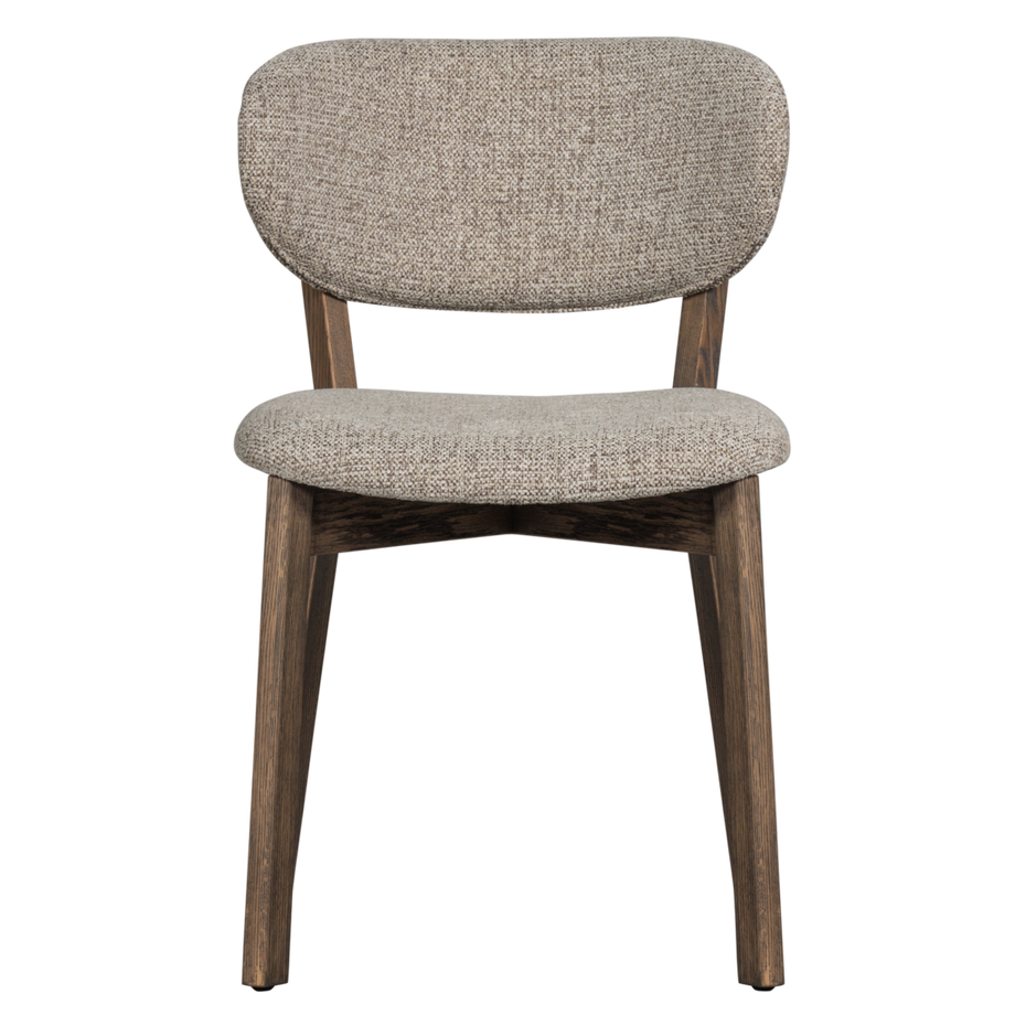 mutoni Sedia da pranzo Udar con struttura in legno marrone scuro  