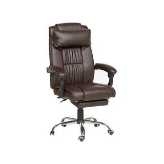 Beliani Fauteuil de bureau en Cuir PU Industriel LUXURY  