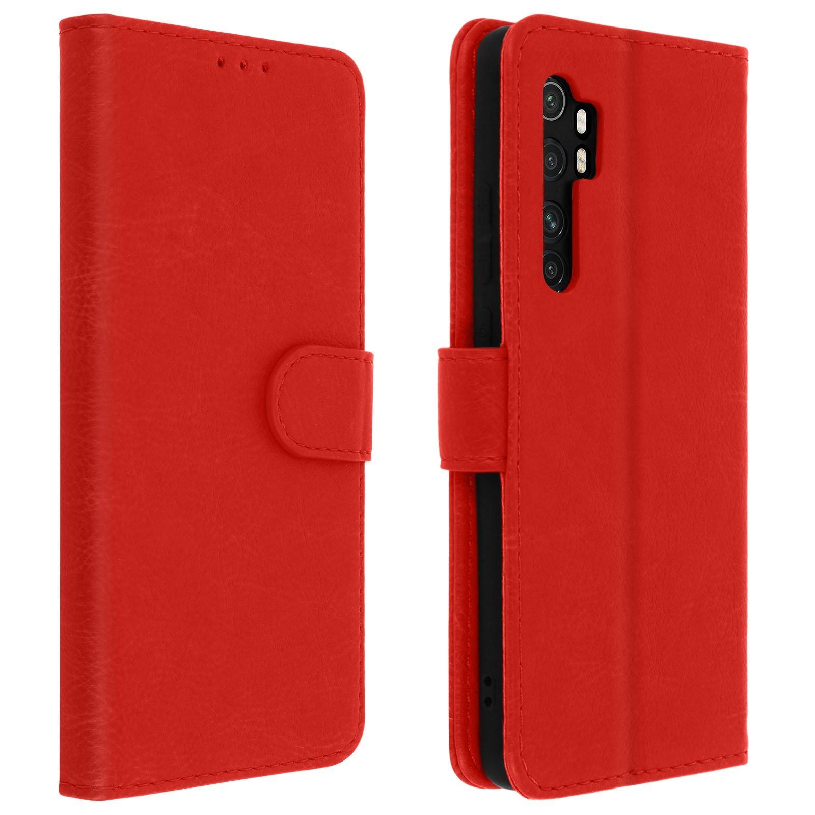 Avizar  Étui Folio Xiaomi Mi Note 10 Lite Rouge 