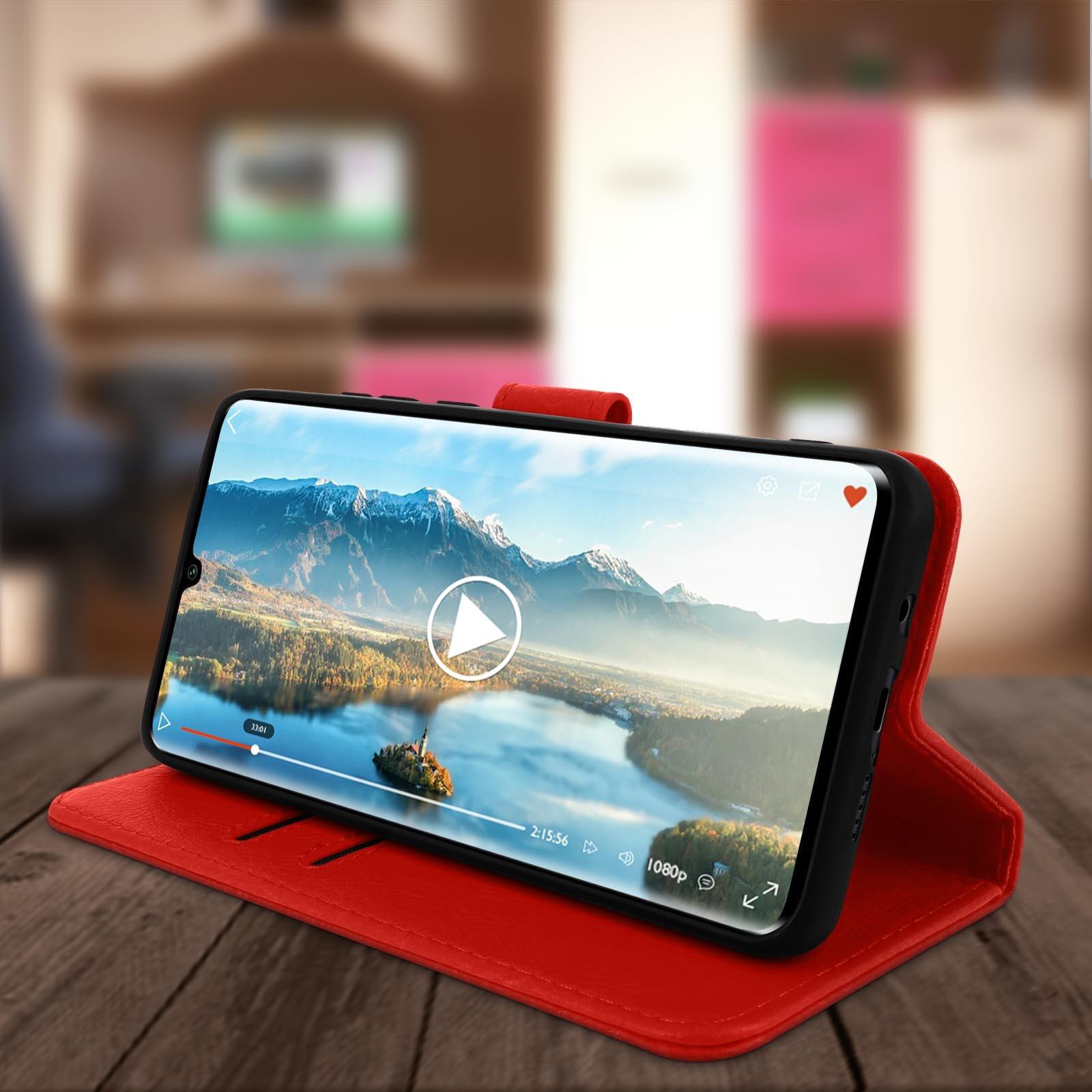 Avizar  Étui Folio Xiaomi Mi Note 10 Lite Rouge 