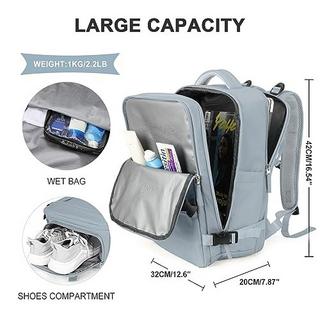 Only-bags.store  Sac à dos de randonnée étanche pour sports de plein air, sac d'école décontracté, adapté à un ordinateur portable de 14 pouces avec port de chargement, compartiment à chaussures 