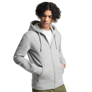 Superdry  sweatshirt zippé à capuche en coton bio vintage 