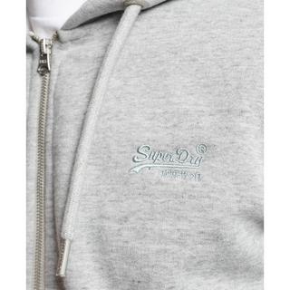 Superdry  sweatshirt zippé à capuche en coton bio vintage 