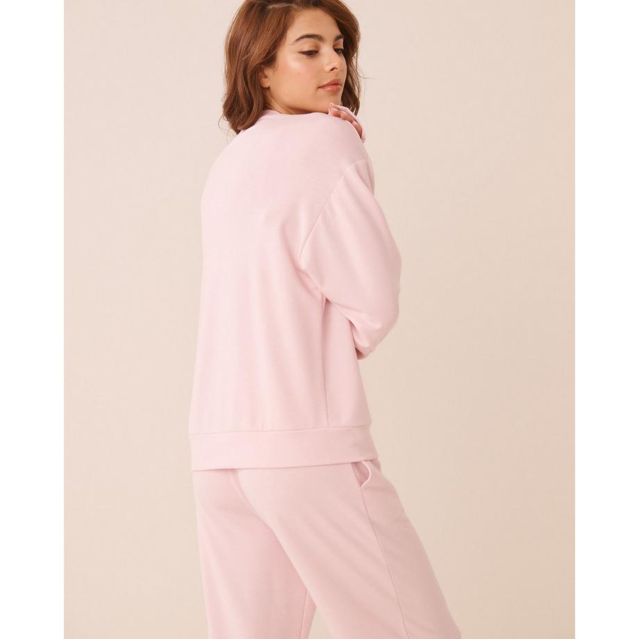 La Vie En Rose Sweat-shirt manches longues en molleton  