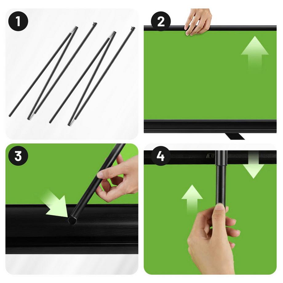 4smarts  Chroma-Key Green Screen 1.1x2m 4Smarts 