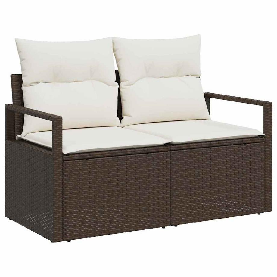 VidaXL Canapé de jardin modulaire poly rattan  